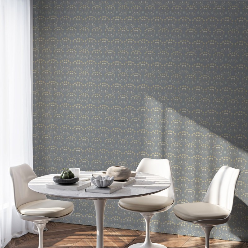 Bild på Medaillon Poppies in Grey - 1033301-01